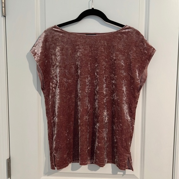 Vince Camuto Tops - Vince Camuto crushed‎ velvet top size petite large